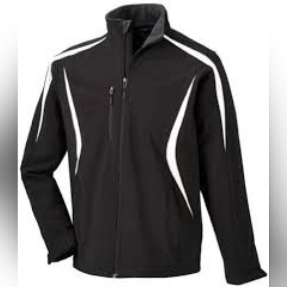 North End Mens Compass Color Block Soft Shell Jacket